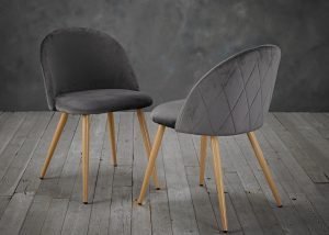 Venice Dining Chairs Grey Set Of 2