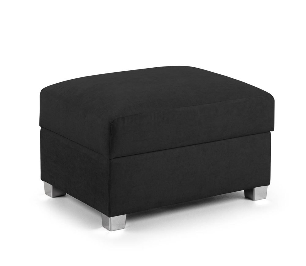 Verona Fullback Sofabed Black Footstool