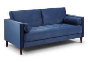 Harper Sofa Plush Blue 3 Seater Sofa
