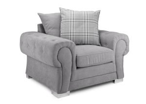 Verona Scatterback Sofa Grey Armchair