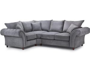 Windsor Fullback Sofa Grey Left Hand Facing Corner