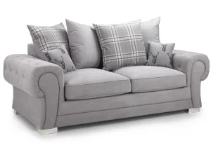 Verona Scatterback Sofa Grey 3 Seater