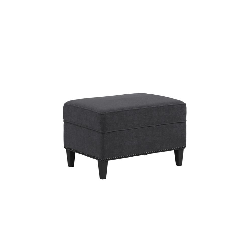 ATTICUS ANTHRACITE FOOTSTOOL - Image 5