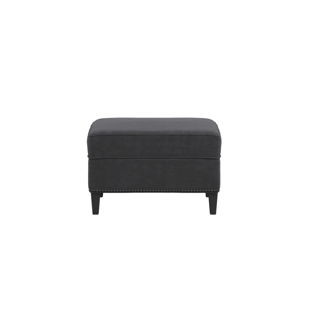 ATTICUS ANTHRACITE FOOTSTOOL