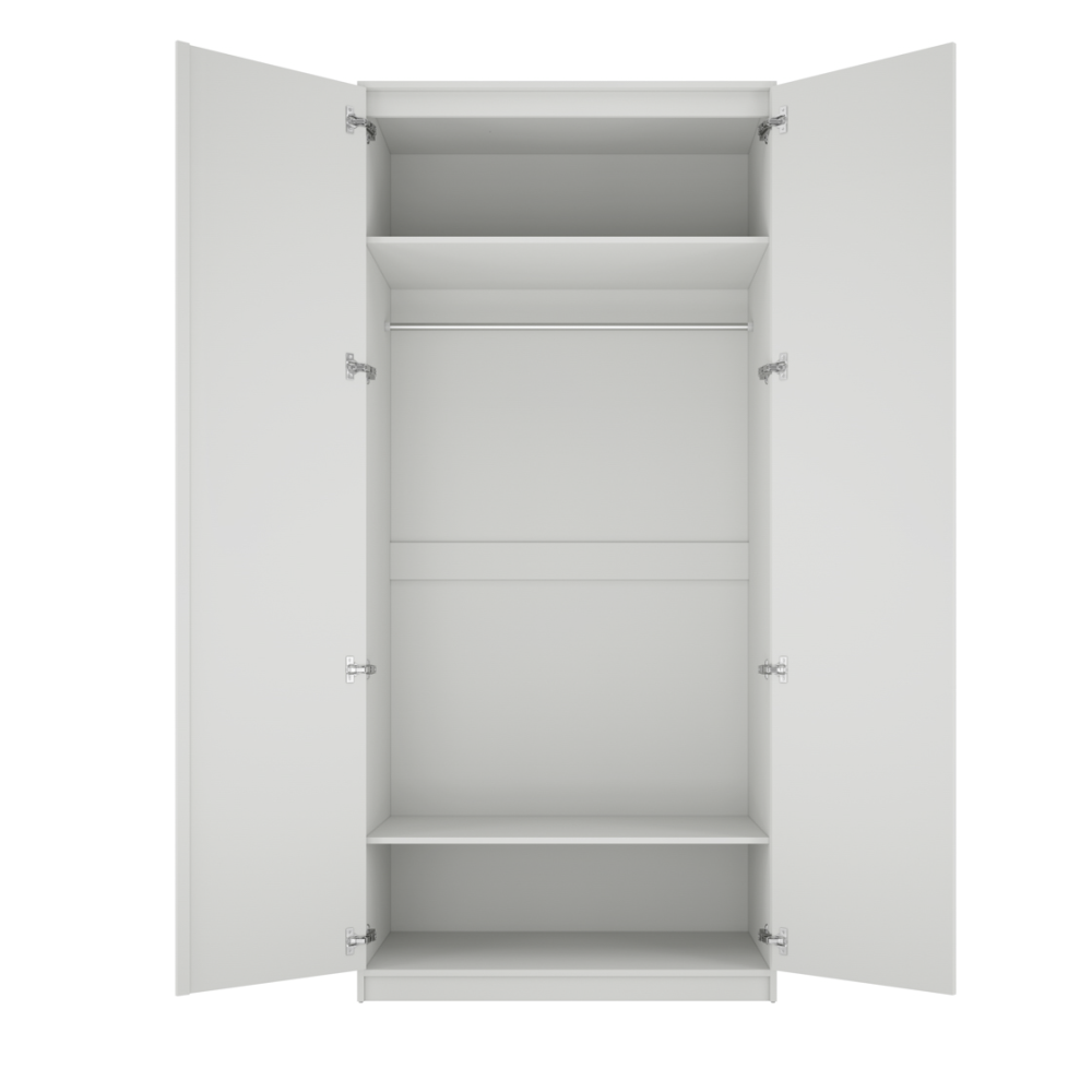 Austen White Double Wardrobe - Image 3