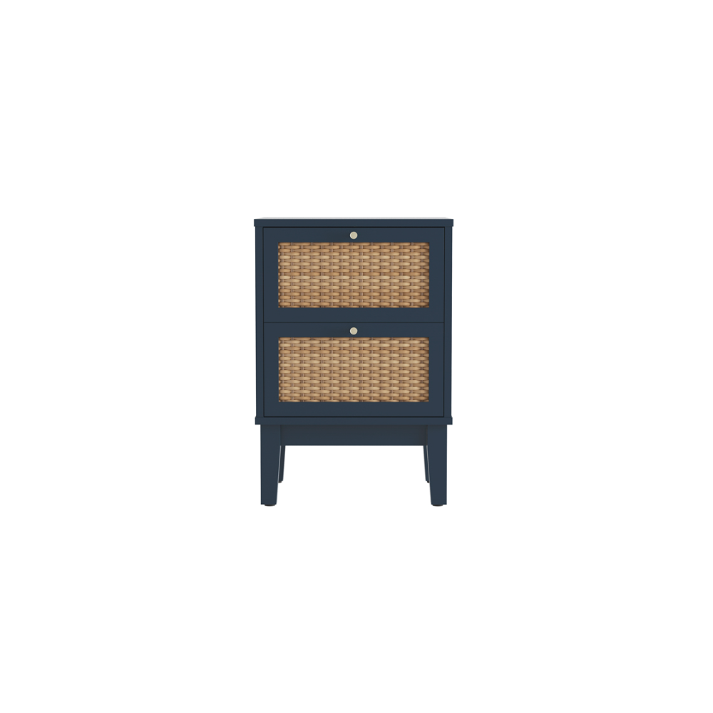 Bordeaux Berlin Blue Bedside Cabinet