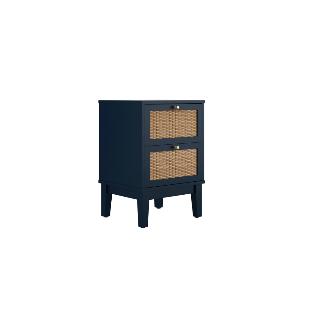 Bordeaux Berlin Blue Bedside Cabinet - Image 2