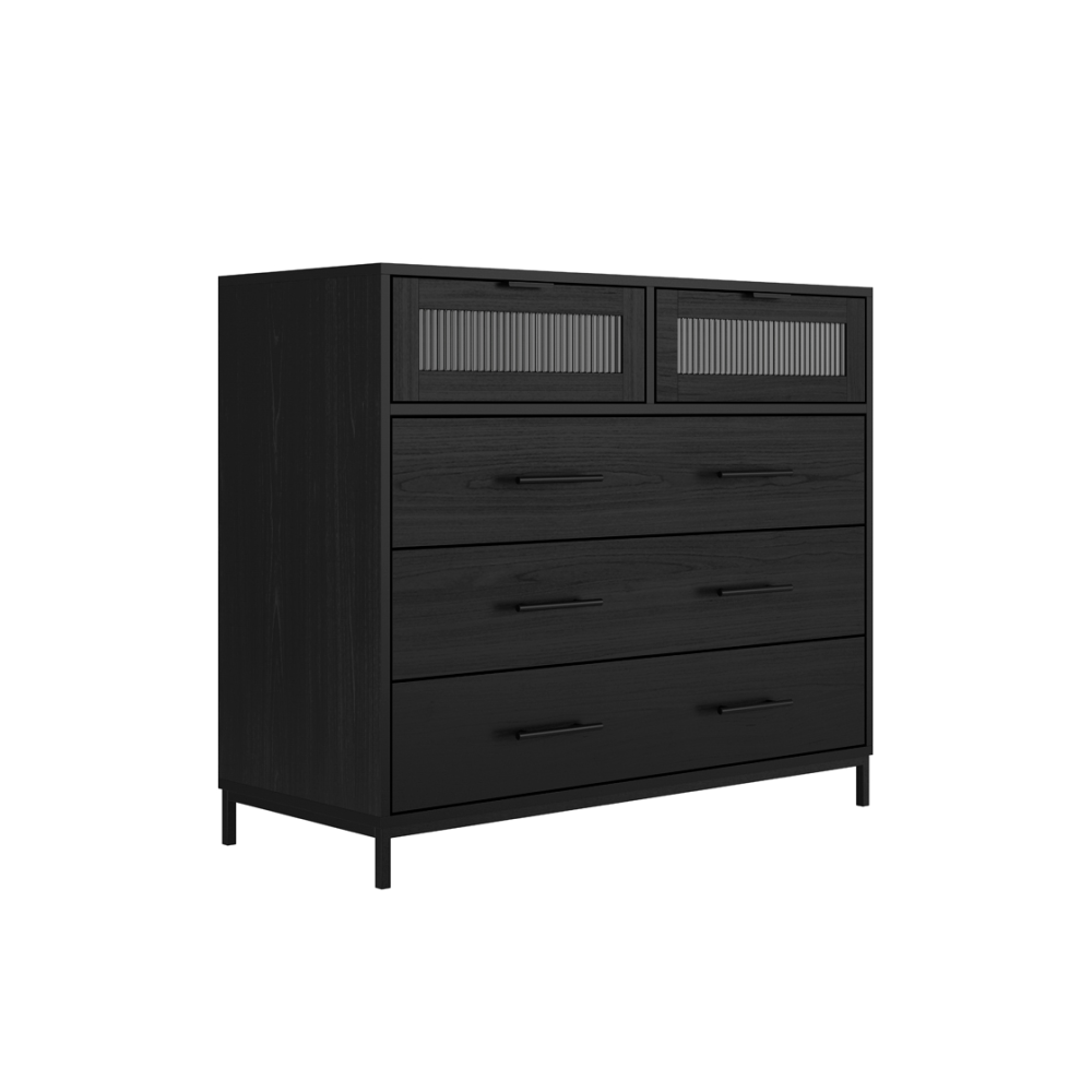 Edison Black Chest of Drawers - Image 2