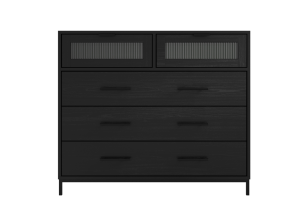 Edison Black Chest of Drawers