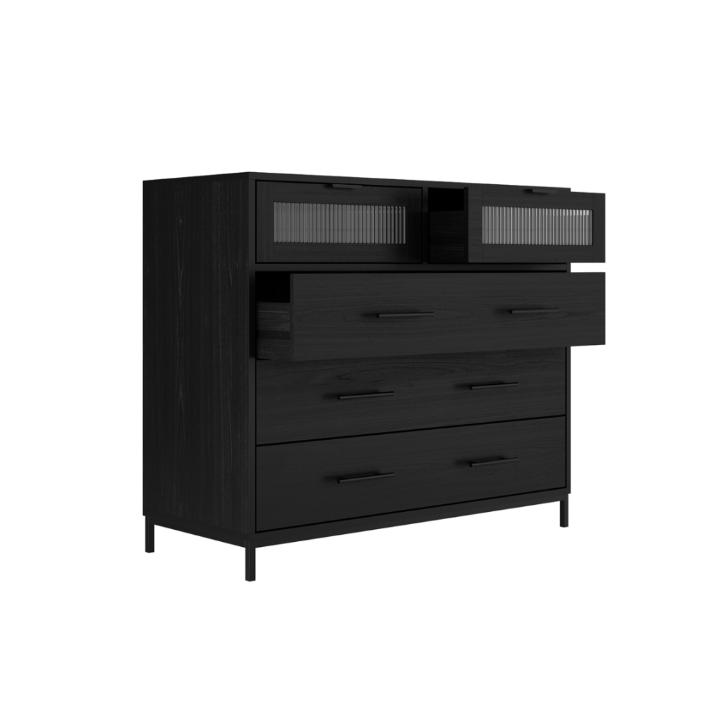 Edison Black Chest of Drawers - Image 5