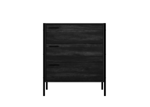 Hoxton Black 3 Drawer Chest