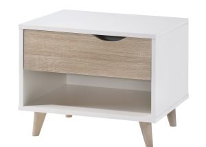 Stockholm White-Oak Bedside Cabinet