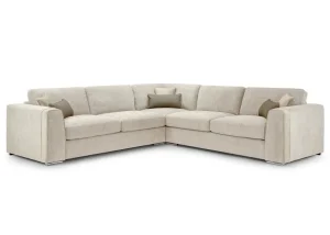 Naples Sofa Beige Large Corner
