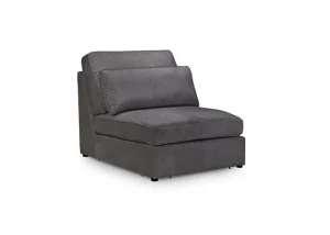 Kiana Modular Sofa Grey Armless Piece