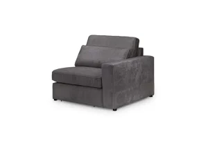 Kiana Modular Sofa Grey Right Hand Arm Piece