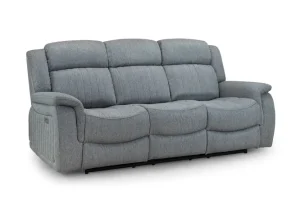Linden Recliner Sofa Grey 3 Seater