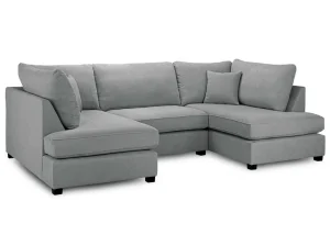 Carnaby Classic Sofa Grey U Shape Corner