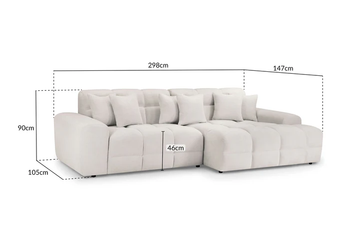 Jacob Sofa Beige Right Hand Facing Corner - Image 3