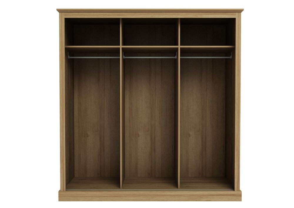 Devon Oak Triple Sliding Wardrobe - Image 2