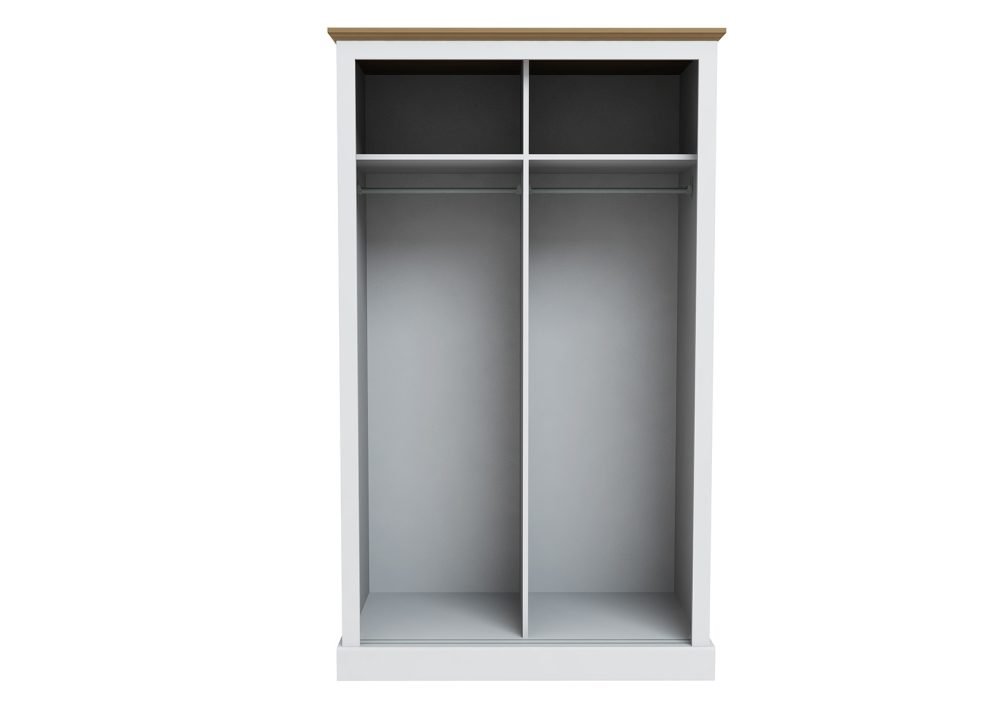 Devon White Double Sliding Wardrobe - Image 2