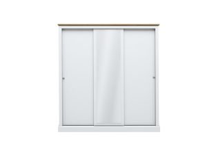 Devon White Triple Sliding Wardrobe
