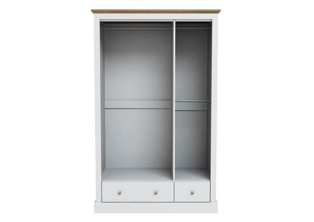 Devon White Triple Wardrobe - Image 2