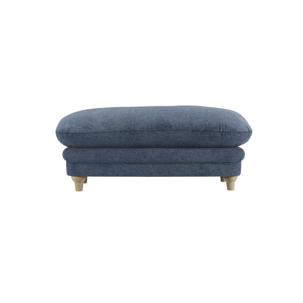 Plumpton Denim Blue Footstool