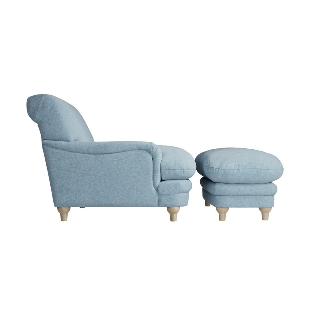 Plumpton Duck Egg Blue Footstool - Image 4