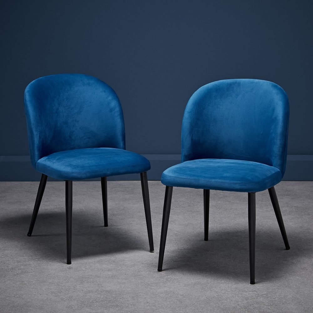 Zara Dining Chair Blue (Pack of 2) - Image 3