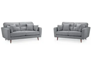 Zenith Sofa Grey 3+2 Seater