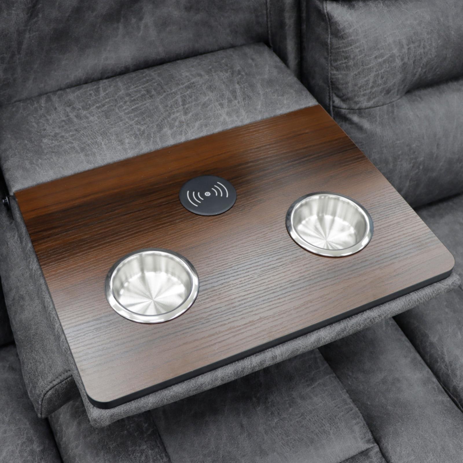 C-Love Tech Electric Recliner Sofa Grey 3+2 Set - Image 6