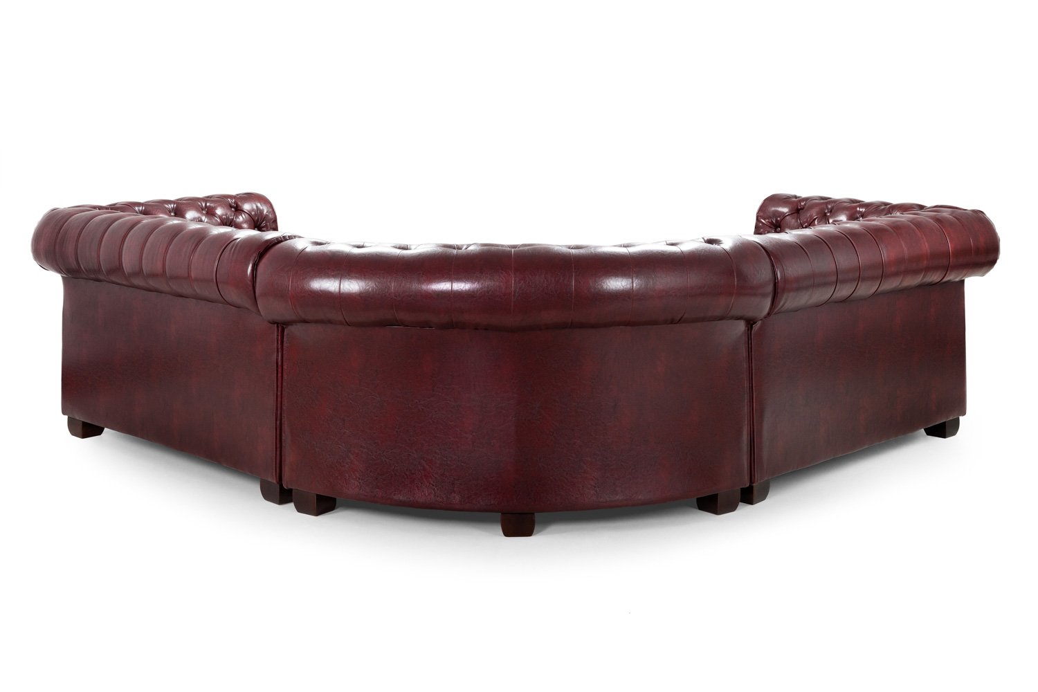 Chesterfield Sofa Oxblood Red Large Corner - Image 2
