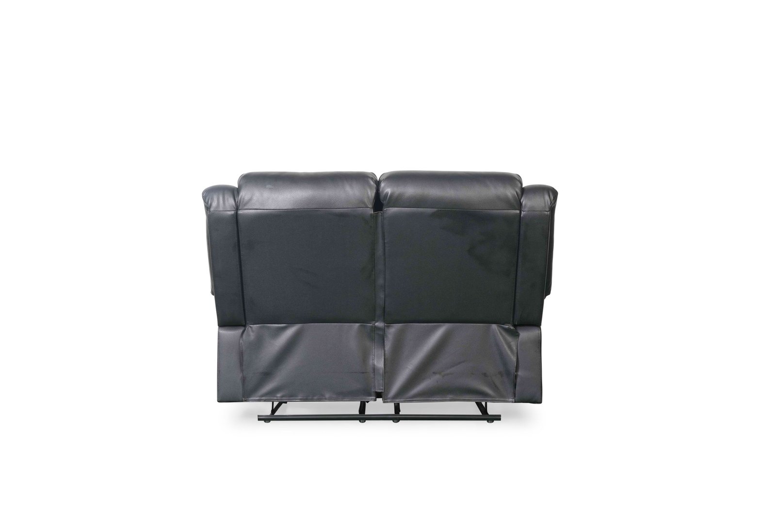 Conrad Manual Recliner Sofa Black 2 Seater - Image 6