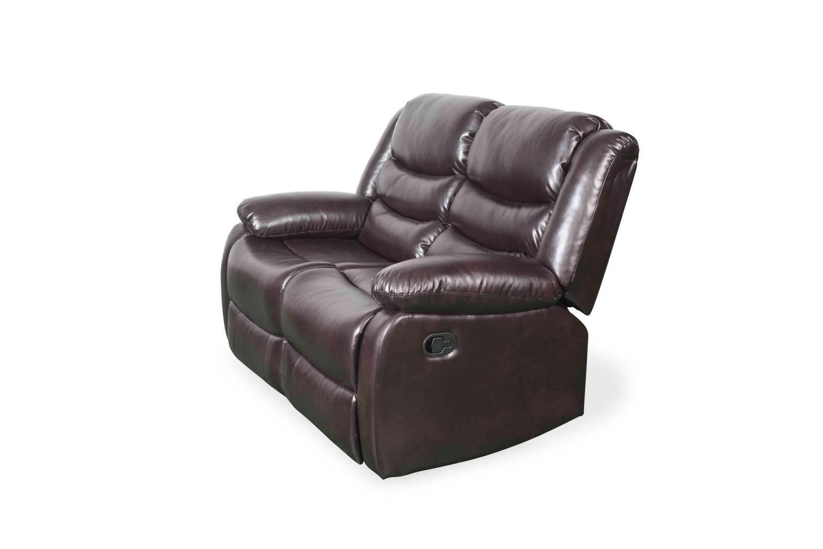 Conrad Manual Recliner Sofa Brown 2 Seater - Image 2