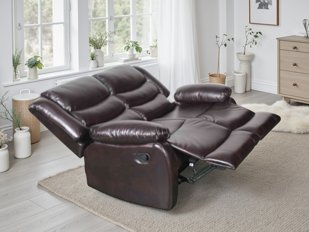 Conrad Manual Recliner Sofa Brown 3+2+1 Set - Image 10