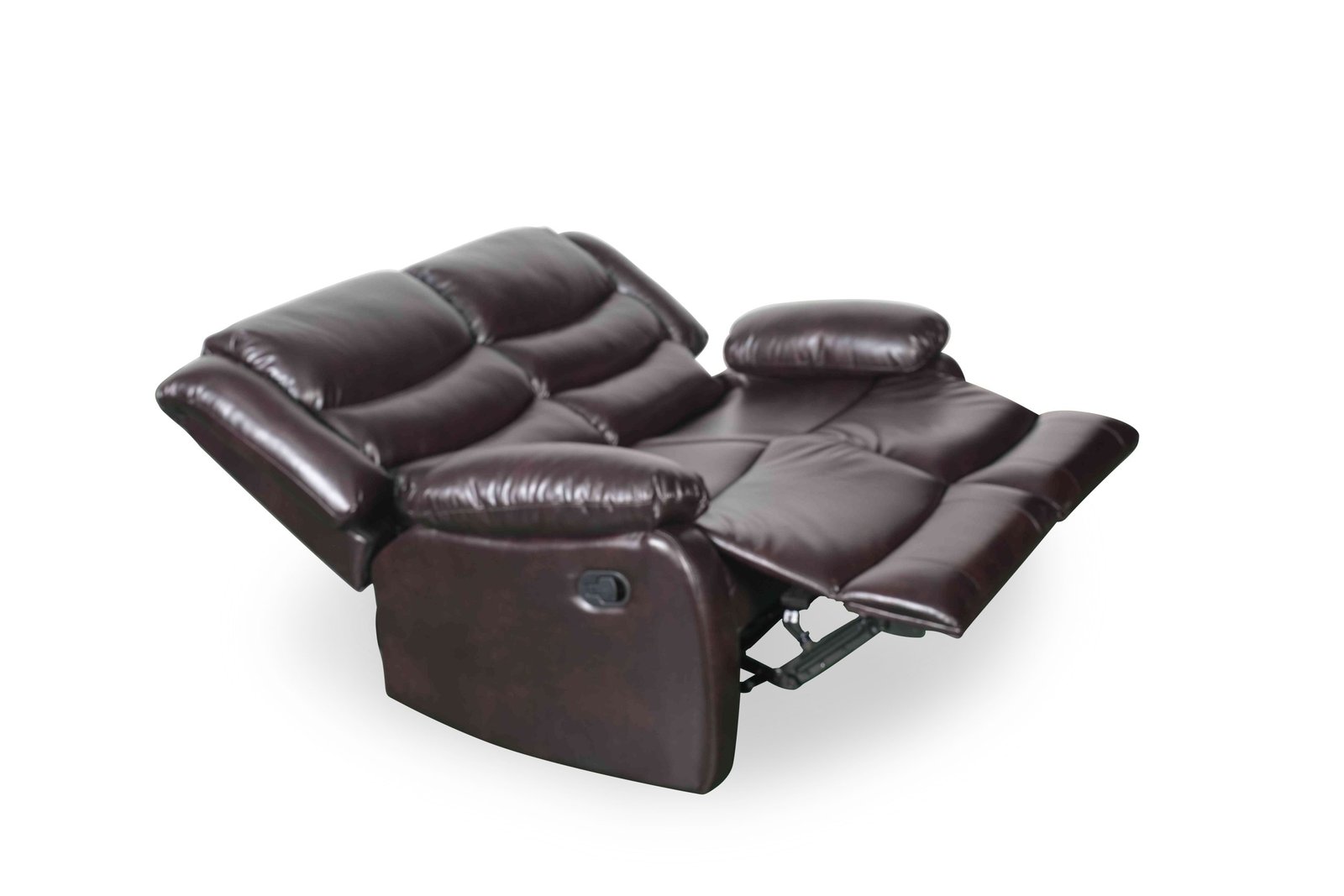 Conrad Manual Recliner Sofa Brown 2 Seater - Image 3