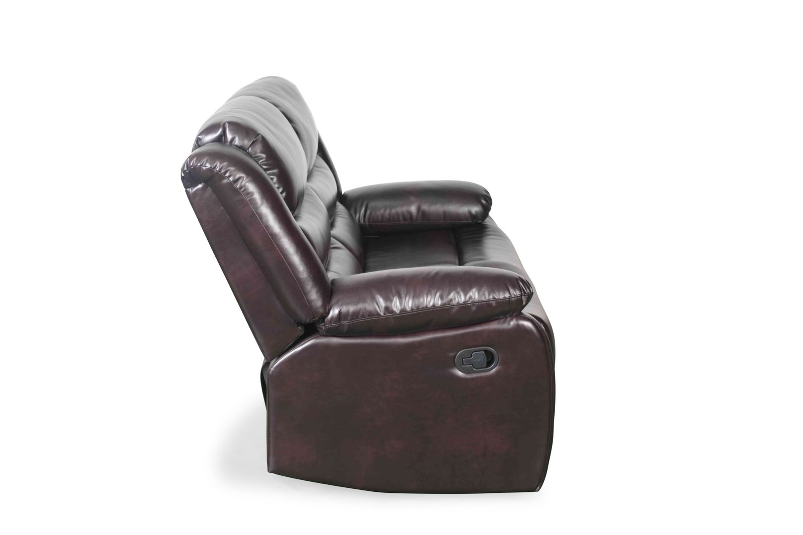 Conrad Manual Recliner Sofa Brown 2 Seater - Image 4