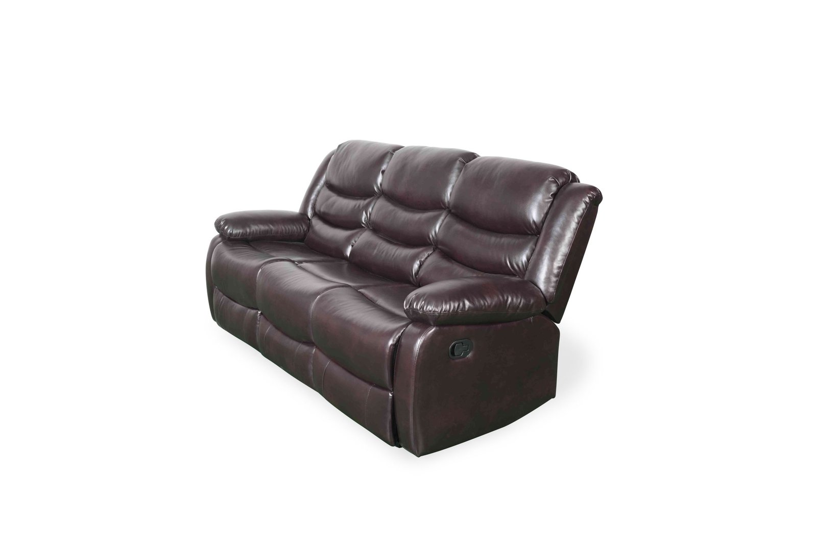 Conrad Manual Recliner Sofa Brown 3+2 Set - Image 3