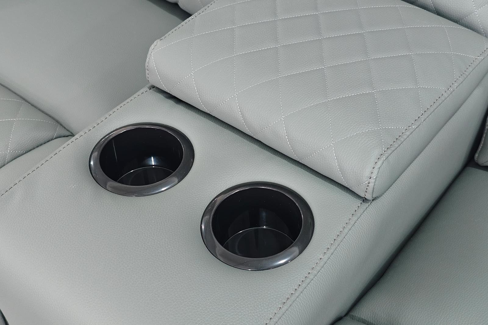 Florence Cinema Sofa Grey 3 Seater - Image 2