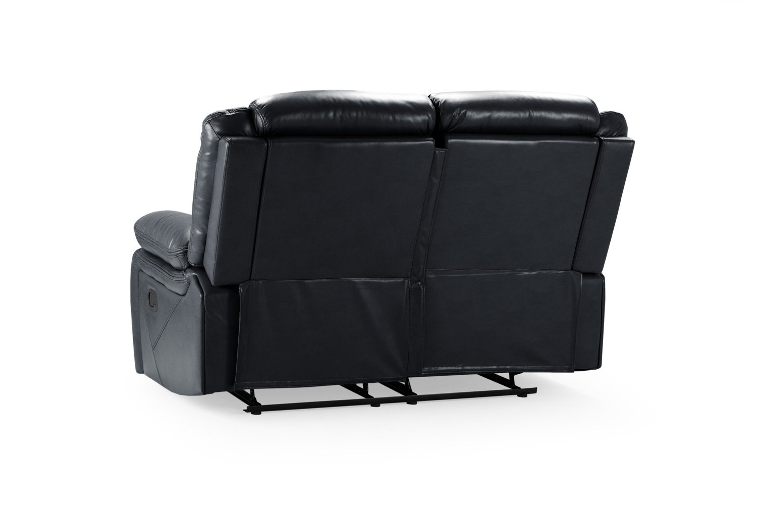Novie Recliner Sofa Black 2 Seater - Image 4