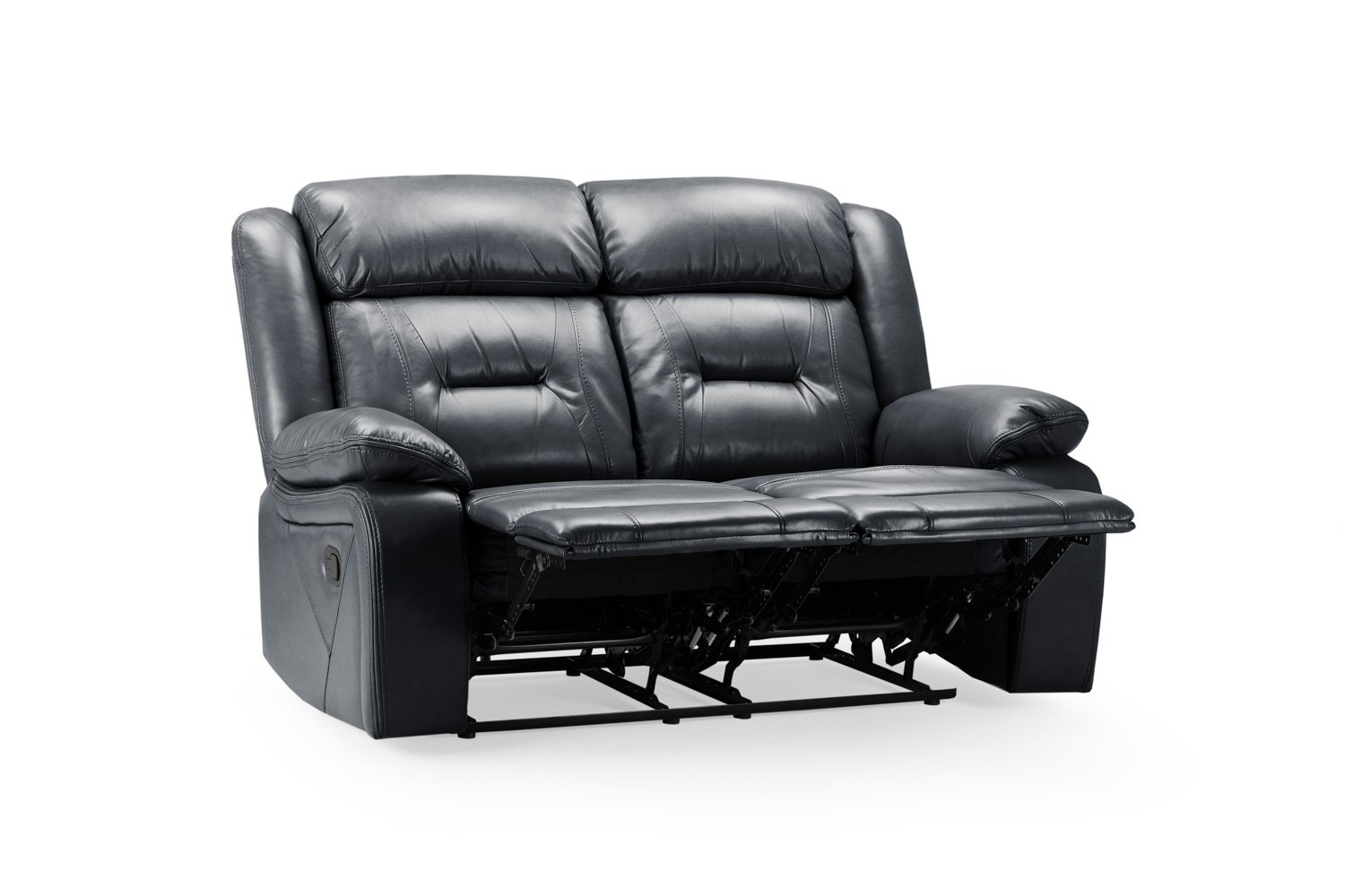 Novie Recliner Sofa Black 2 Seater - Image 3