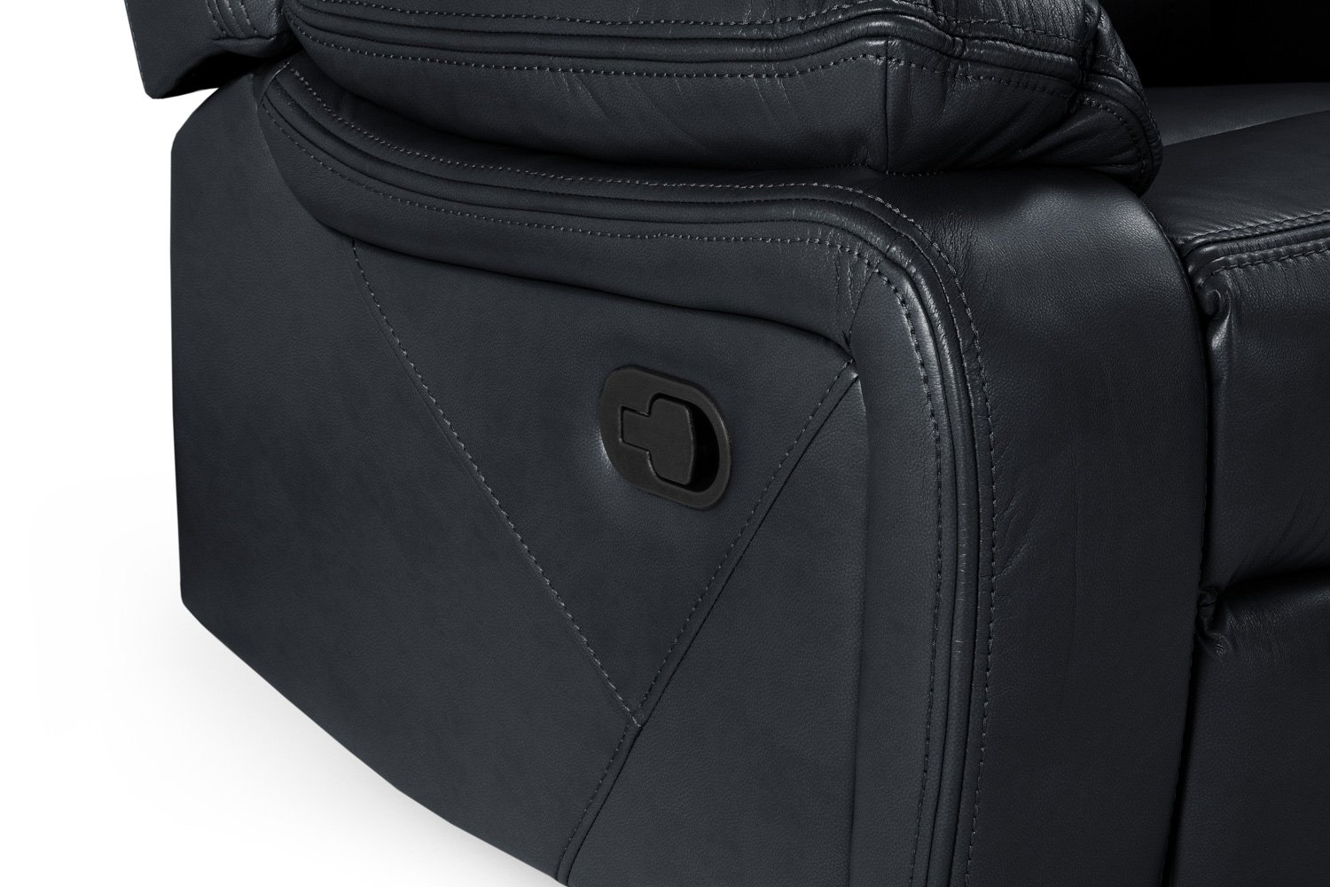 Novie Recliner Sofa Black Armchair - Image 6