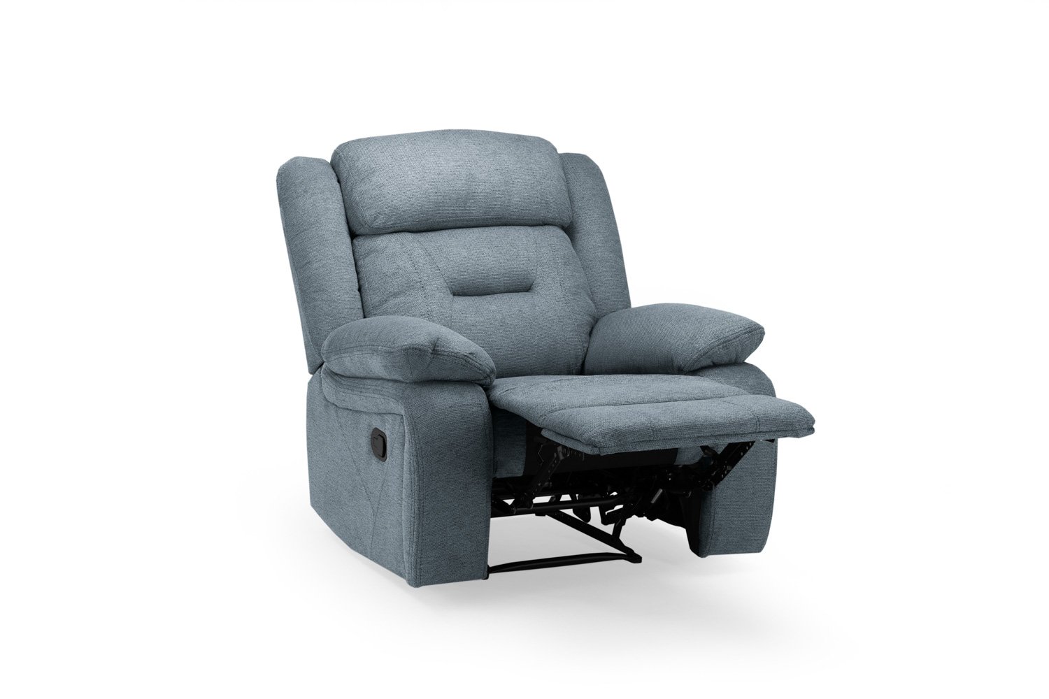 Novie Recliner Sofa Grey Fabric Armchair - Image 4
