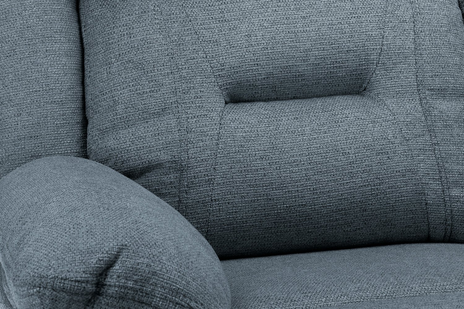 Novie Recliner Sofa Grey Fabric Armchair - Image 6