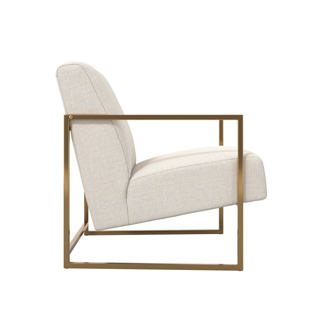 Ritz Beige and Gold Chair - Image 4