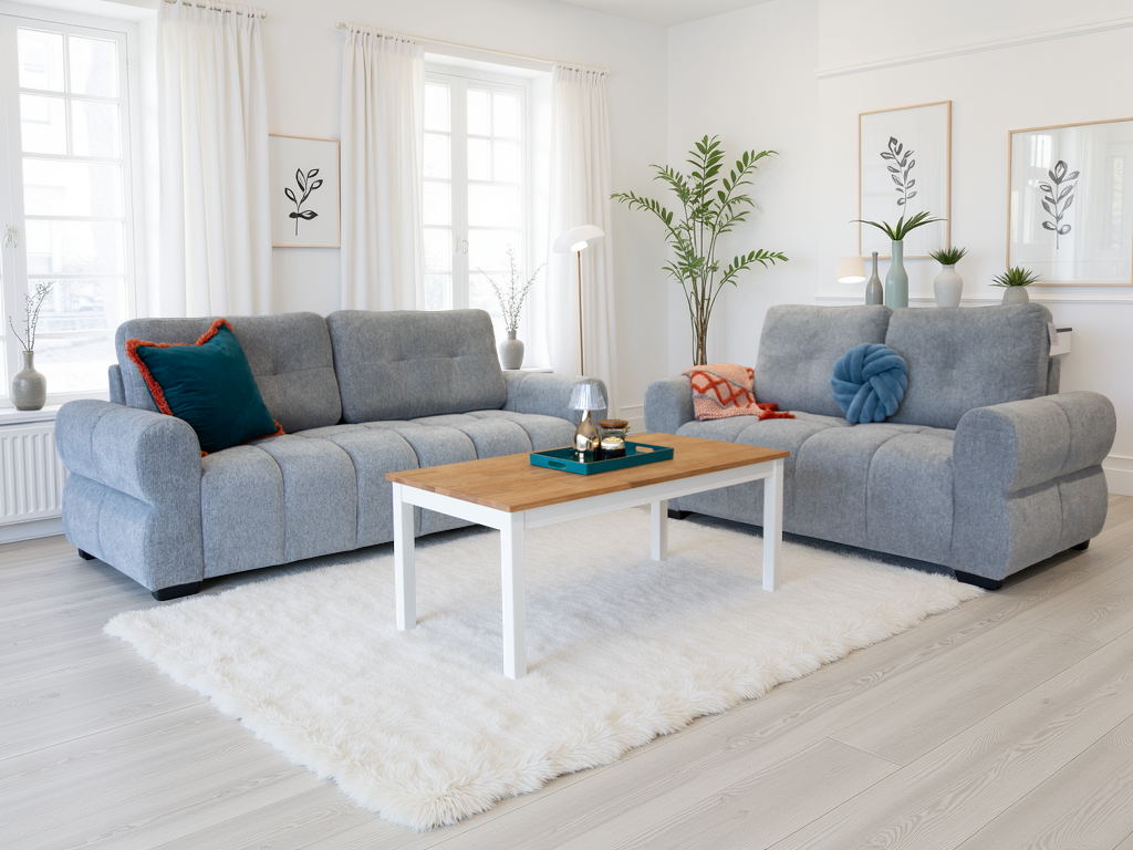 San Marino Sofa Grey 3+2 Set - Image 2