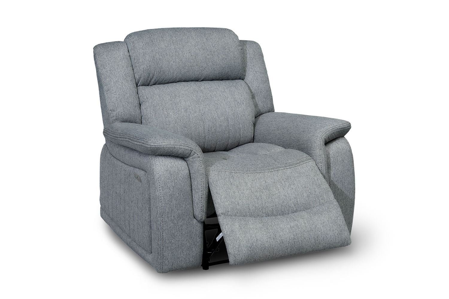 Linden Electric Recliner Sofa Grey Armchair - Image 4