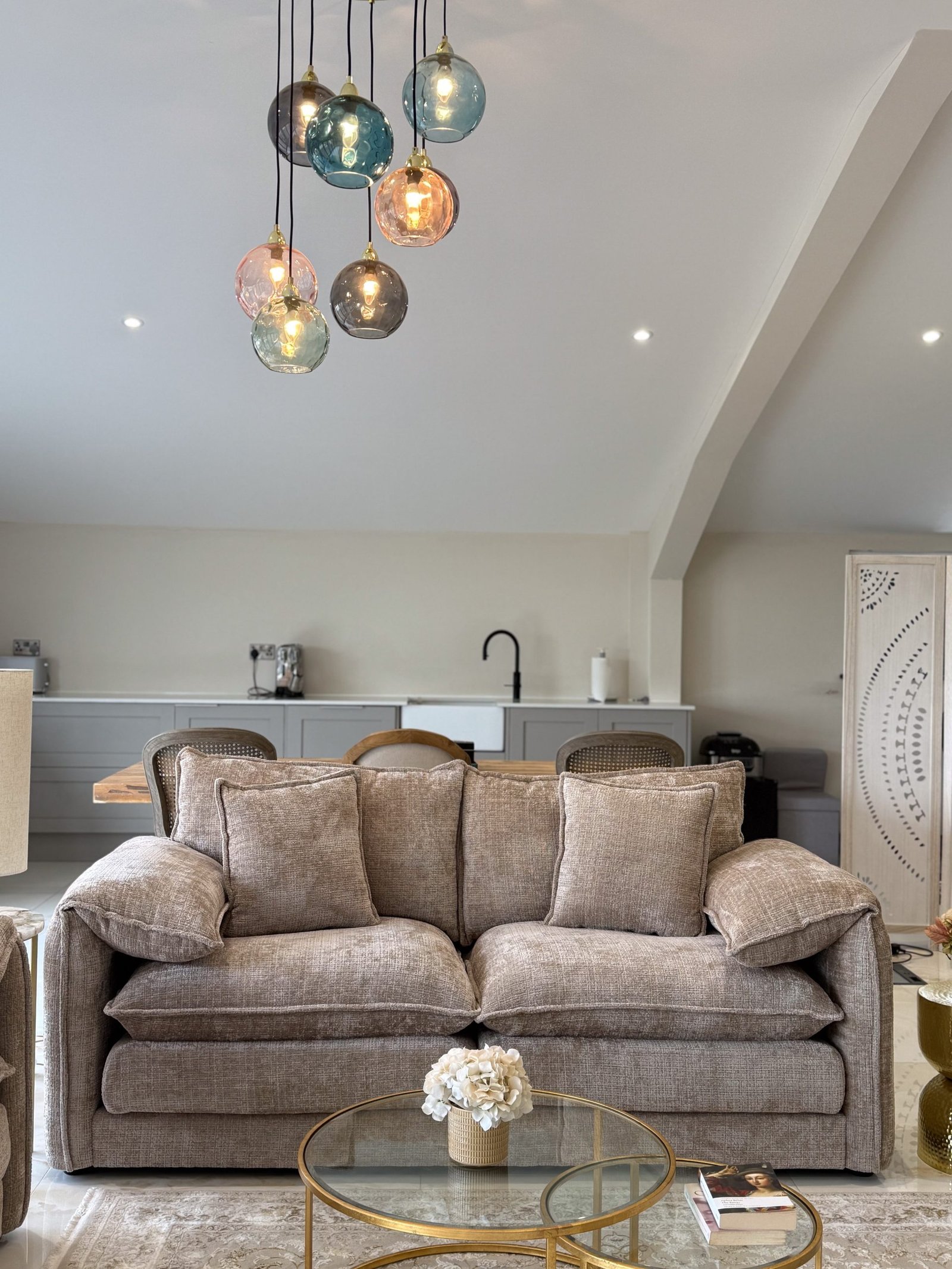 Solaya Sofa Beige 3 Seater - Image 3