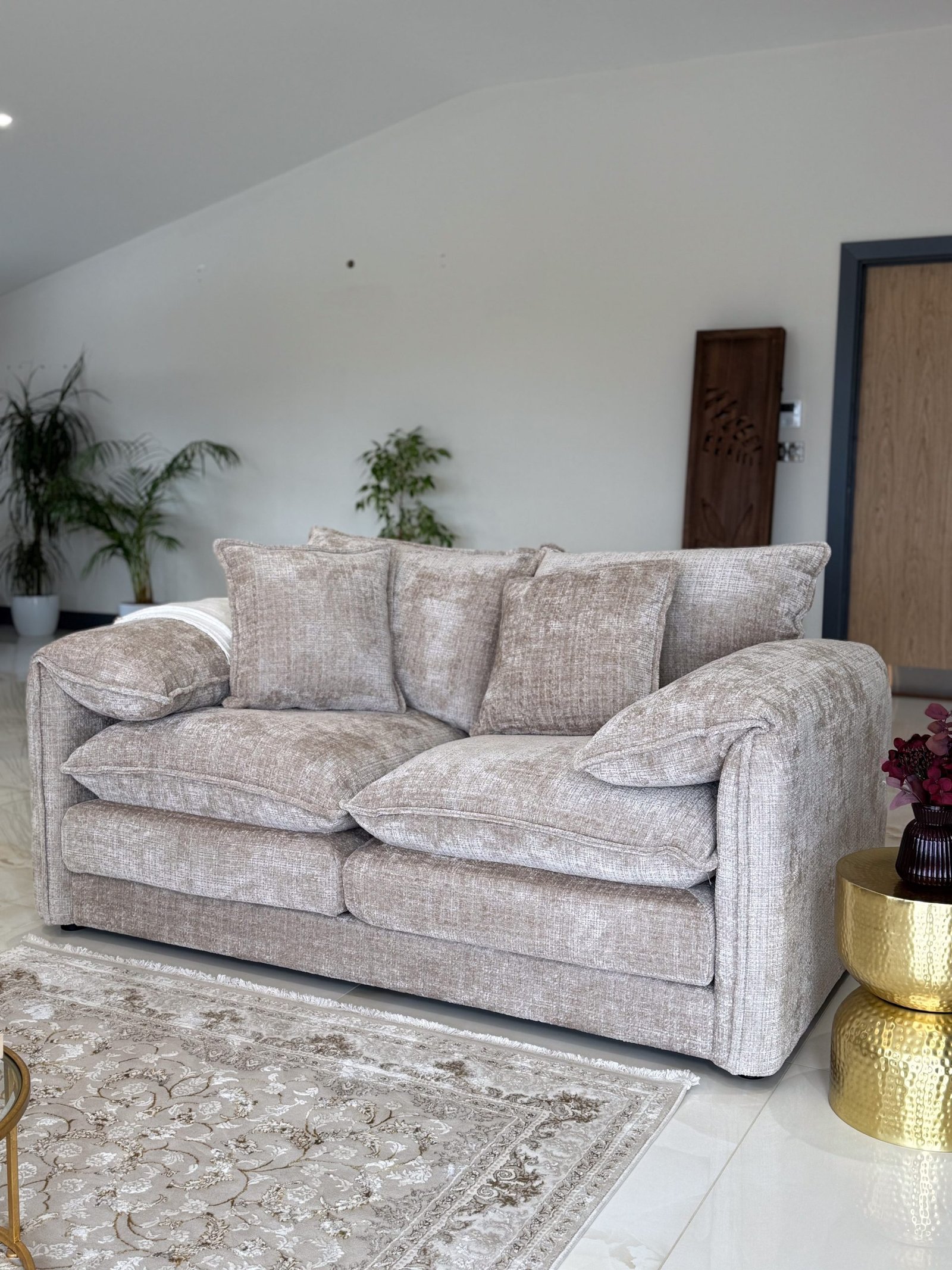 Solaya Sofa Beige 2 Seater - Image 2