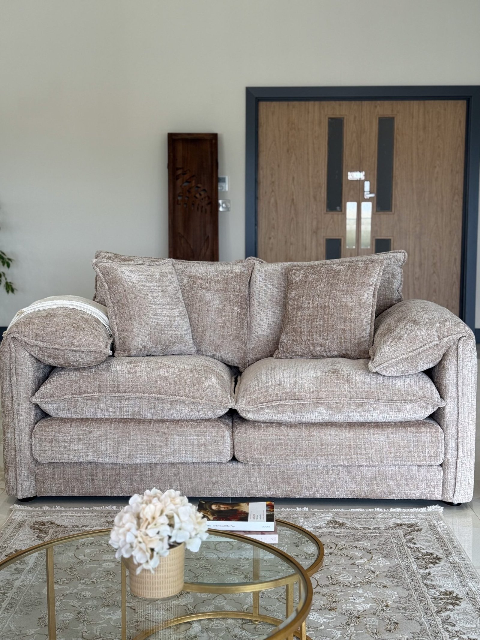 Solaya Sofa Beige 2 Seater - Image 6